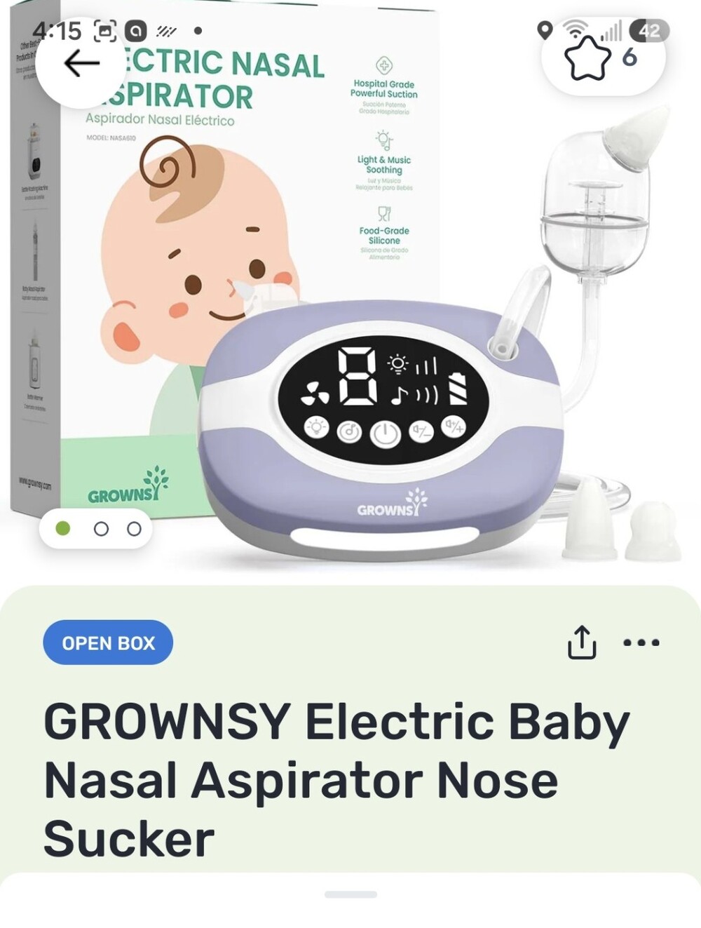 Electric Baby Nasal Aspirator -